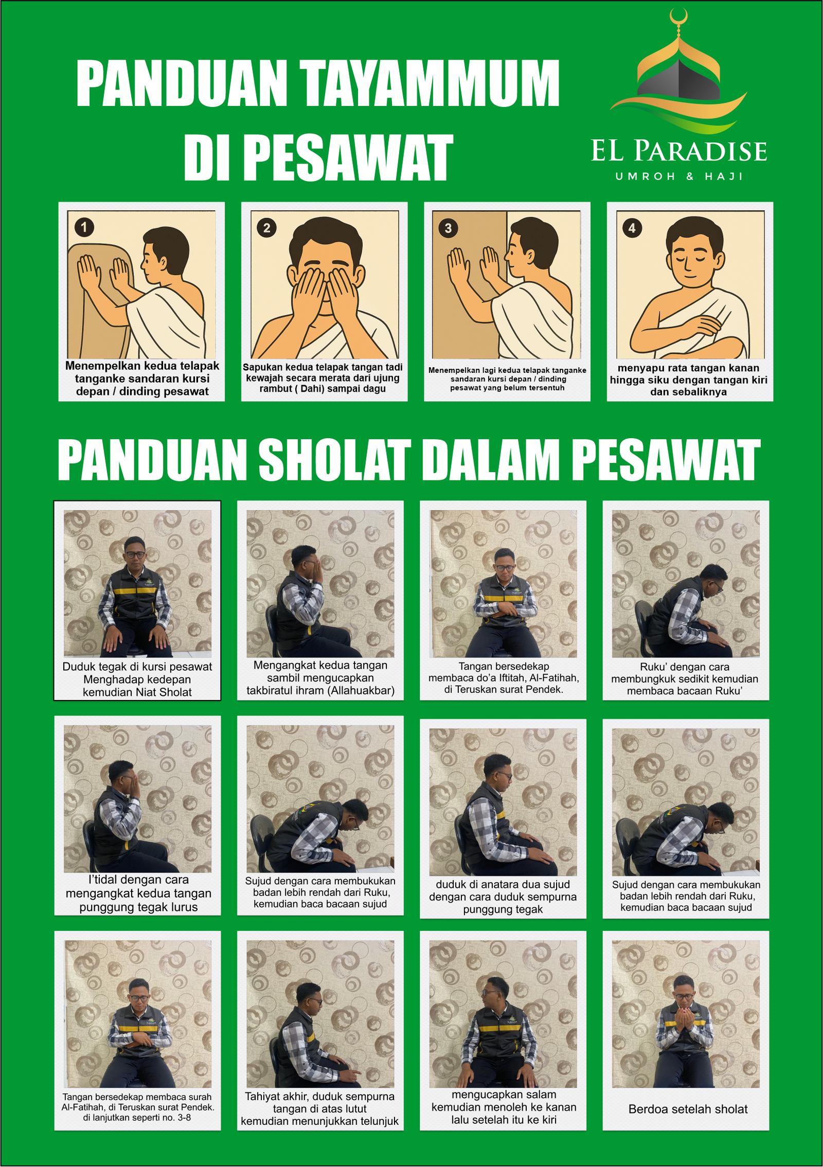 sholat pesawat - el paradise