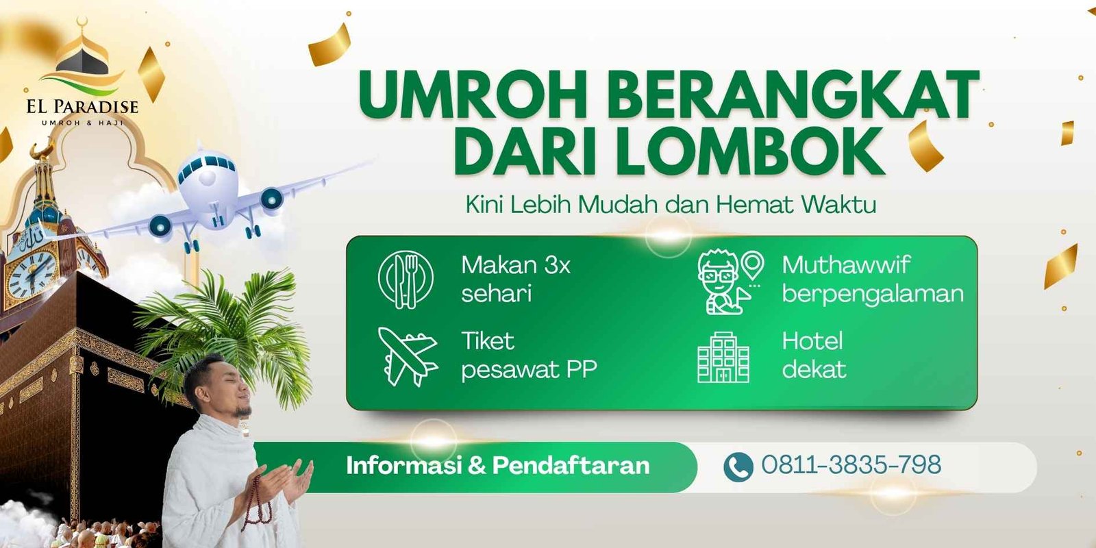 Umroh Berangkat dari Lombok, Kini Lebih Mudah dan Hemat Waktu
